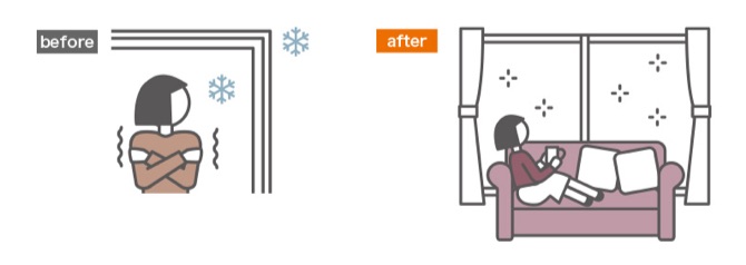 冬の窓辺が寒いを解決 窓を断熱する方法